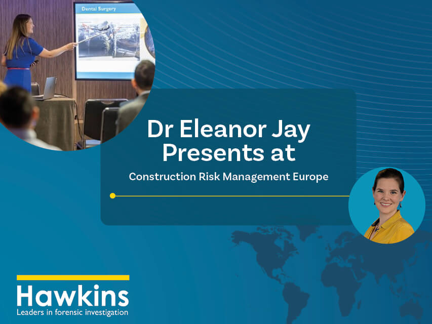 News image promoting Dr Elly Jay's recent presentation at Construction Risk Management