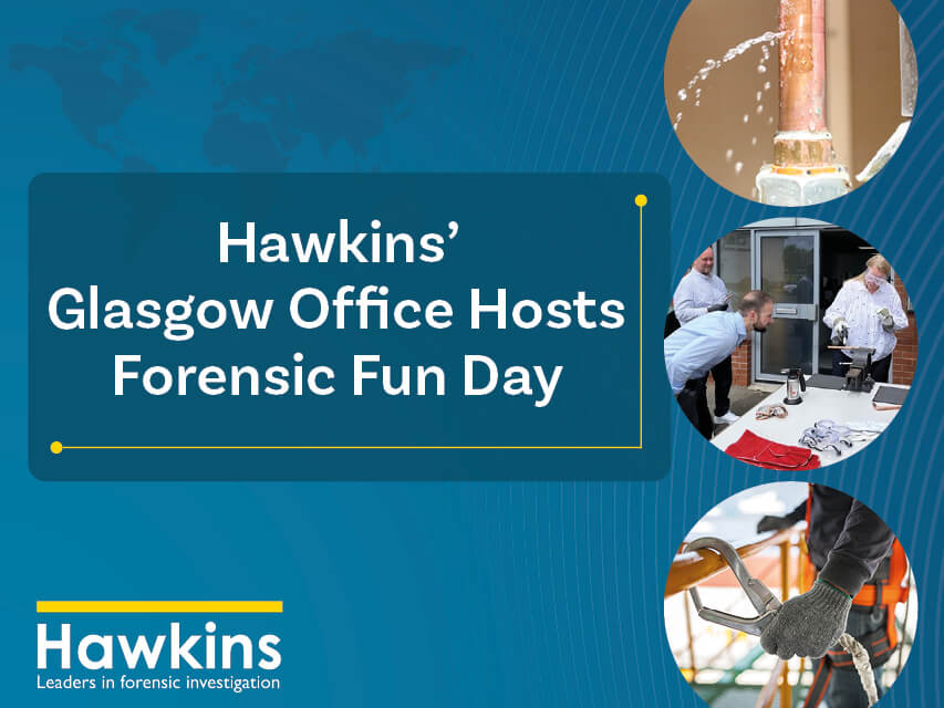 Glasgow Hawkins office hosts a forensic fun day for Aviva at their office
