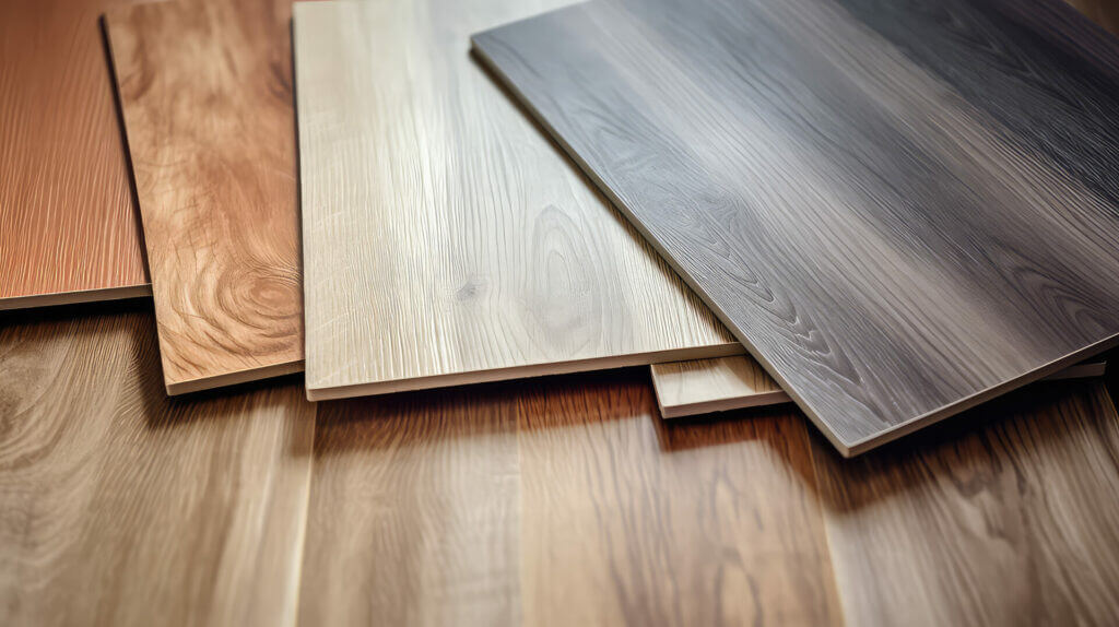 Stock image of wood laminate floor squares