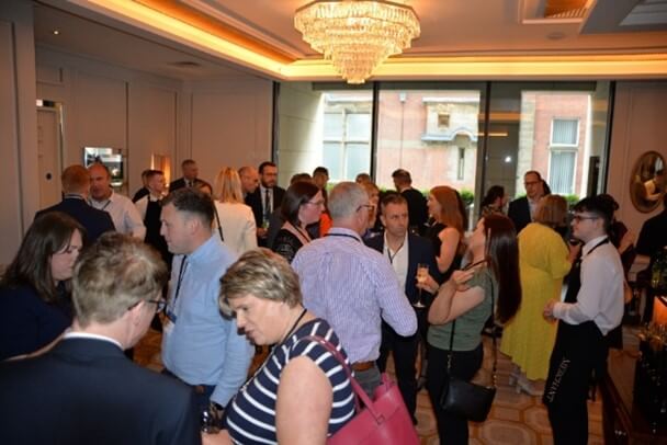 picture of guests socialising at the Merchant Hotel Belfast