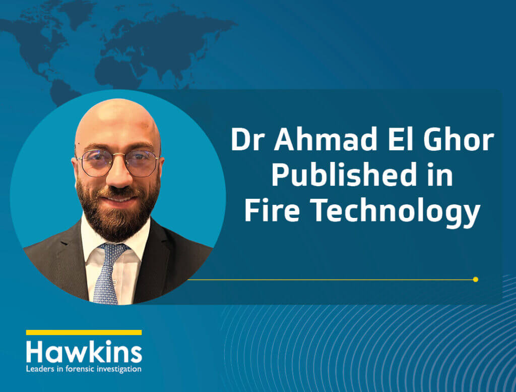 News image to promote that Dr Ahmad El Ghor was published in Fire Technology