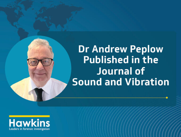 News Image to highlight that Dr Andrew Peplow was published in the Journal of Sound and Vibration