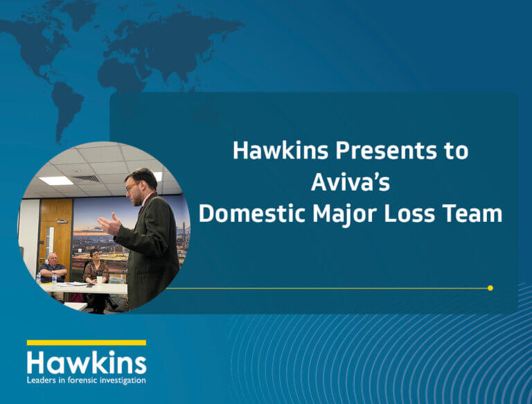 New image promoting Hawkins' recent recent presentation to Aviva